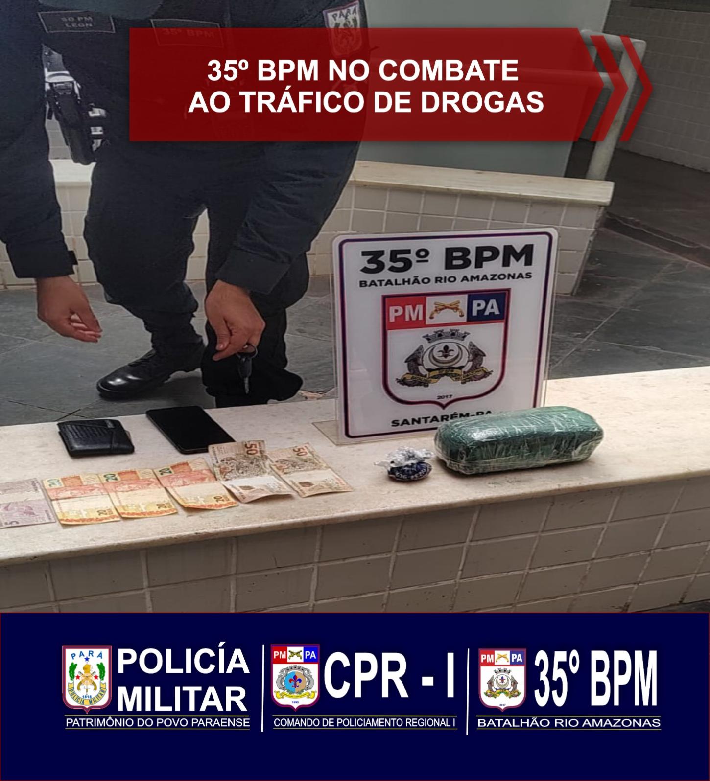 Entorpecente encontrado dentro de saco de farinha