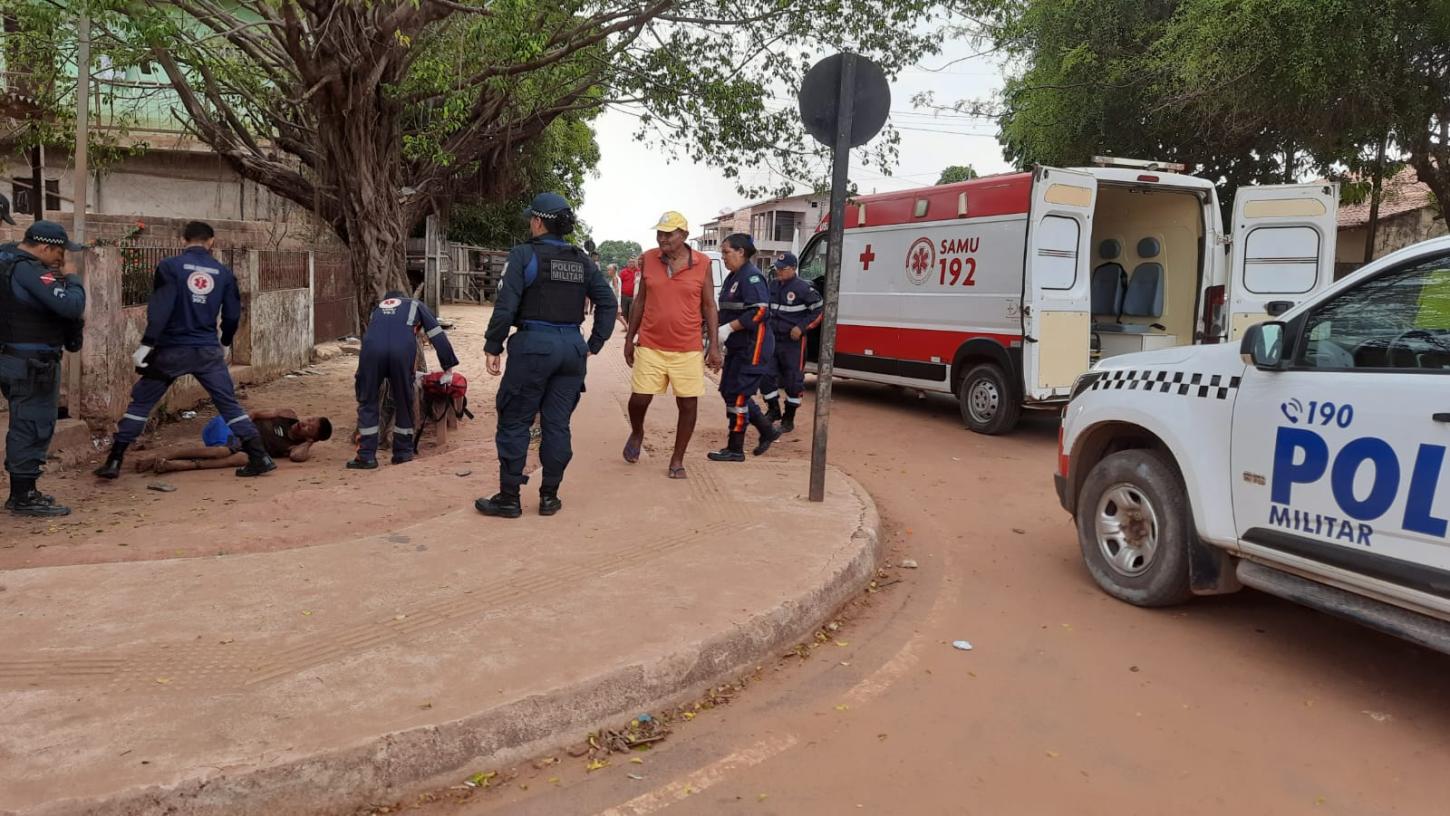 Jovem agredido em via pública