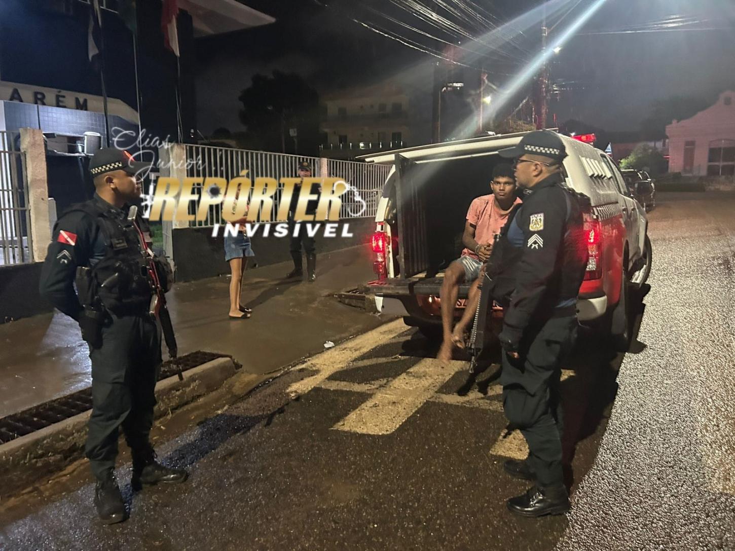 Jovem preso pela PM em Alter do Chão comercializando entorpecente