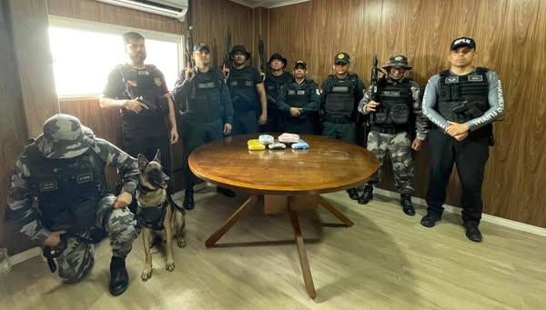 Drogas apreendidas pela PM em Obidos em operação da PM