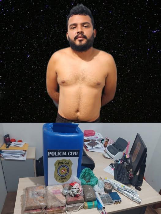 Homem preso por tráfico
