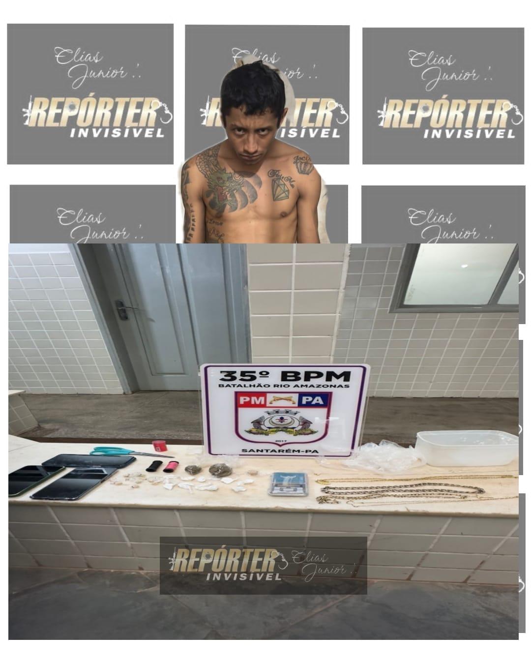 Preso por mandado de prisão e apreensão de entorpecentes