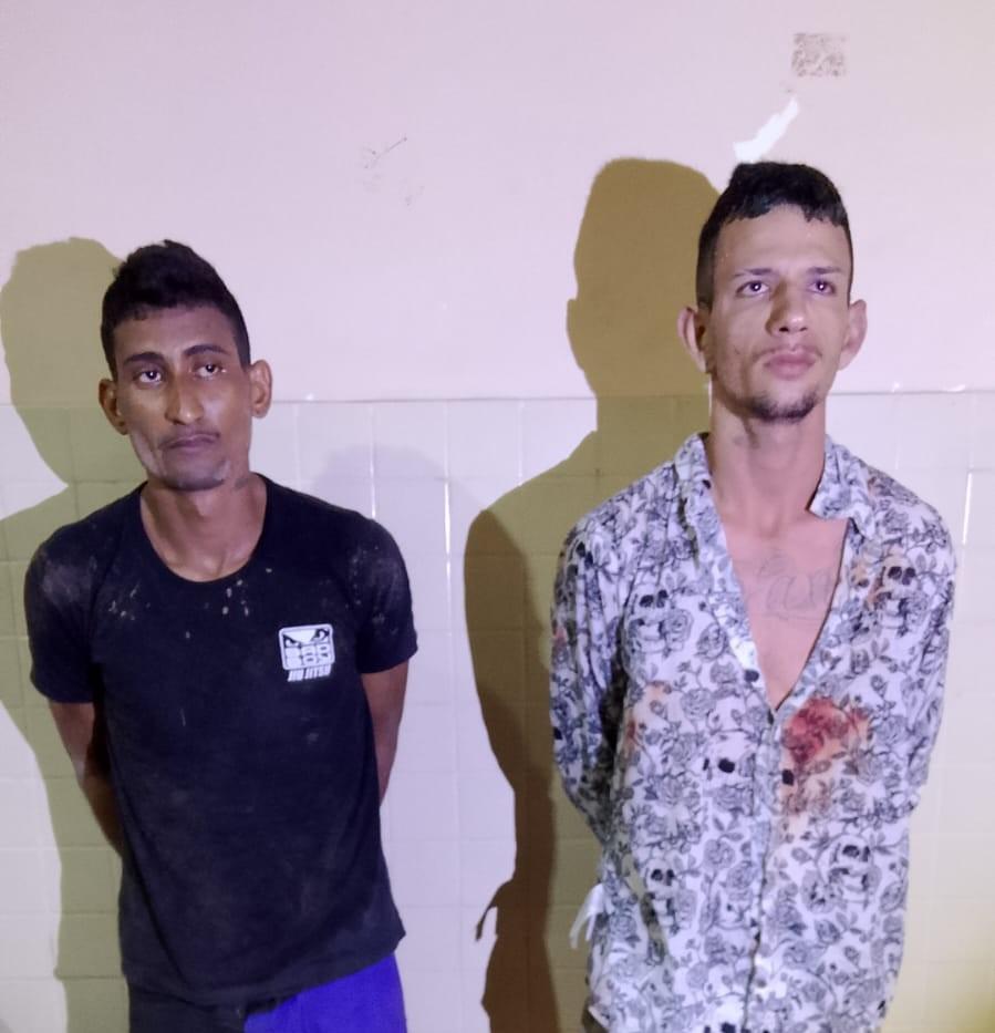 Assaltantes presos pela PM em Santarém
