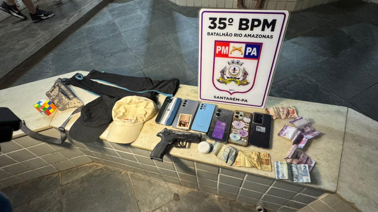 Elementos presos por roubo