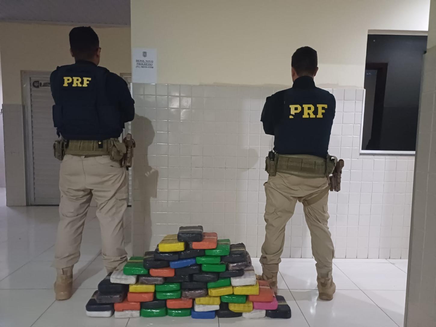 Droga apreendida pela PRF em Novo Progresso