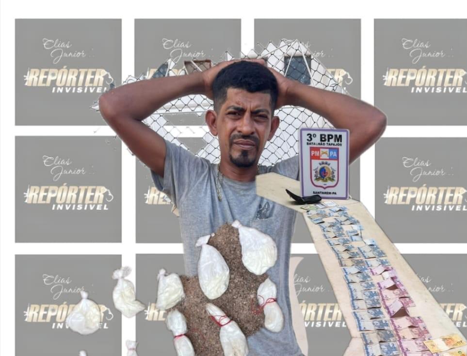 Preso pela PM traficando