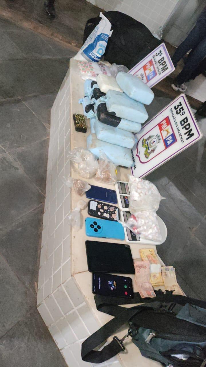 Três pessoas presas por tráfico pelo Recobrimento do 3° BPM