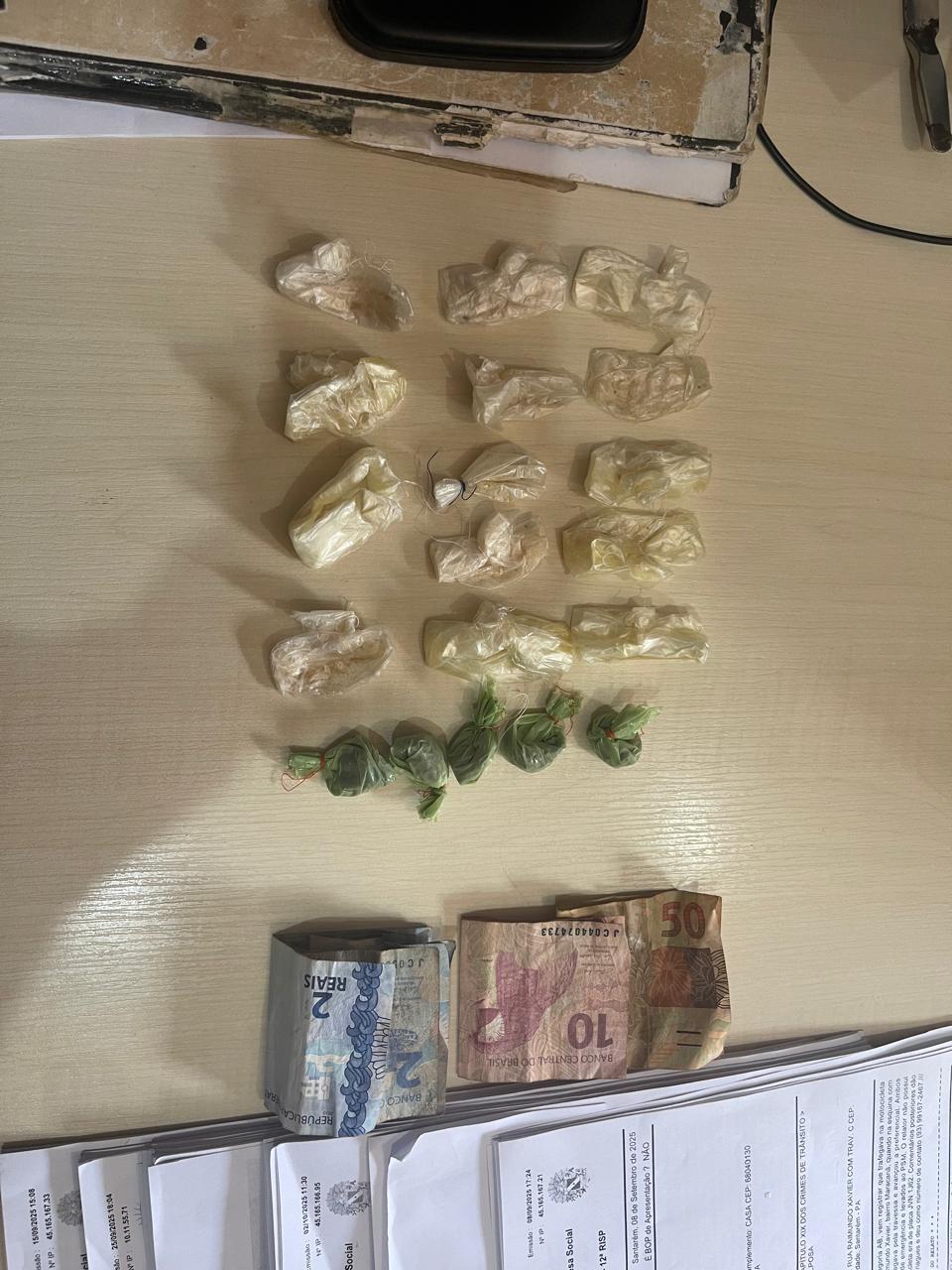 Jovem preso suspeito de tráfico  