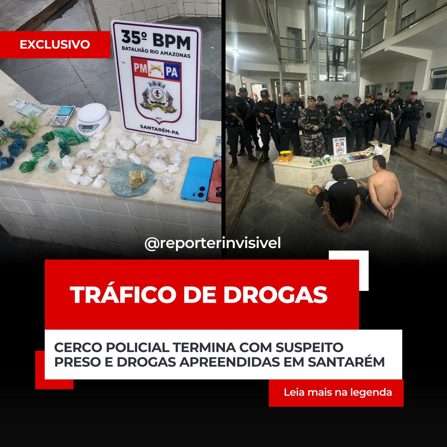 Ação da PM com resultado em prisão de elementos ligados ao tráfico 