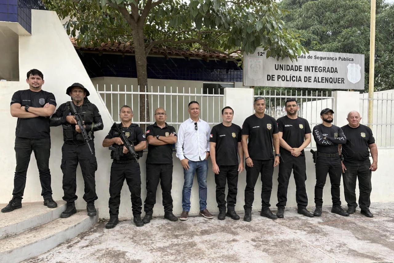 Superintendente da Policia Civil de Santarém em visita  institucional em Alenquer 