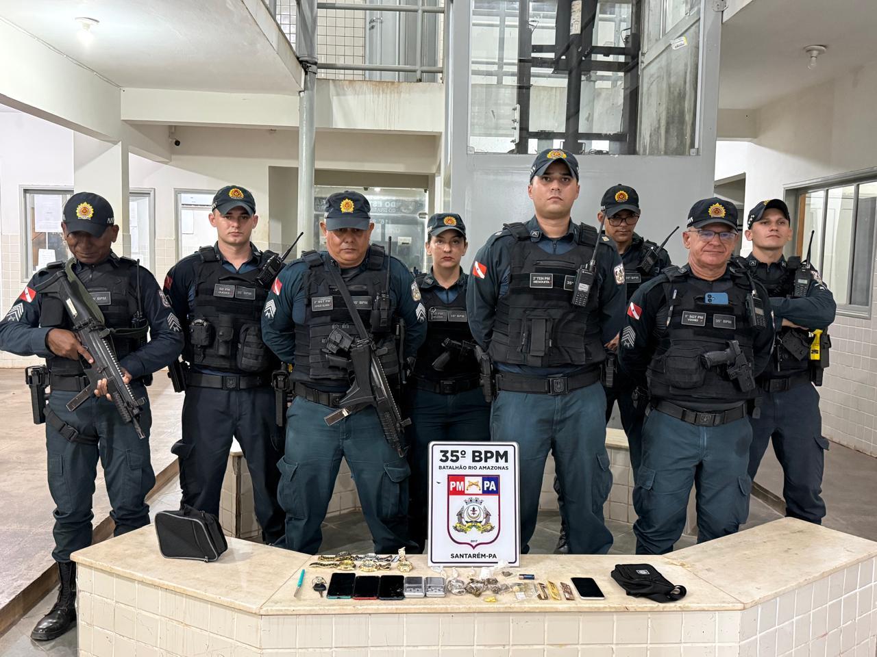 35º BPM em Santarém em mais uma ação nas ruas da cidade 