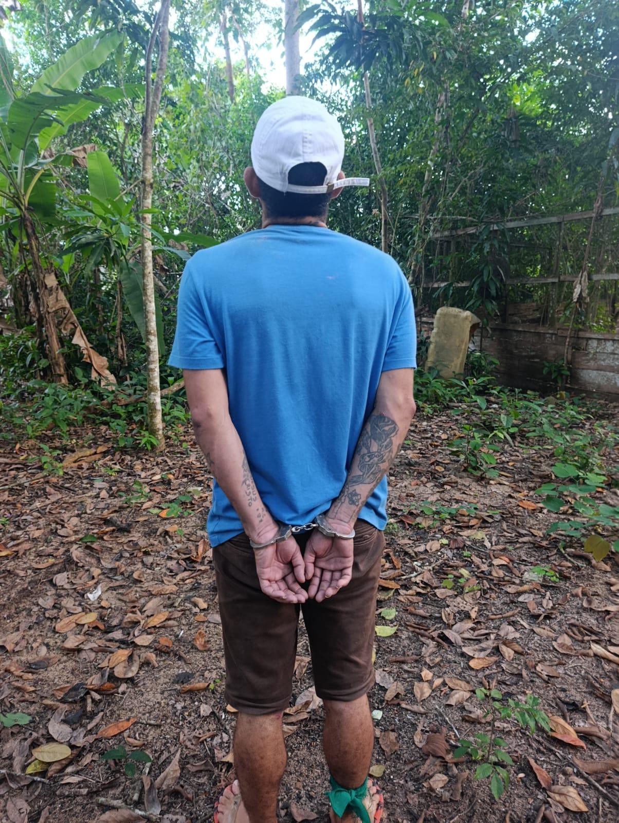 FORAGIDO DA JUSTIÇA É PRESO PELA POLÍCIA MILITAR NA REGIÃO DO CABAÇAL.