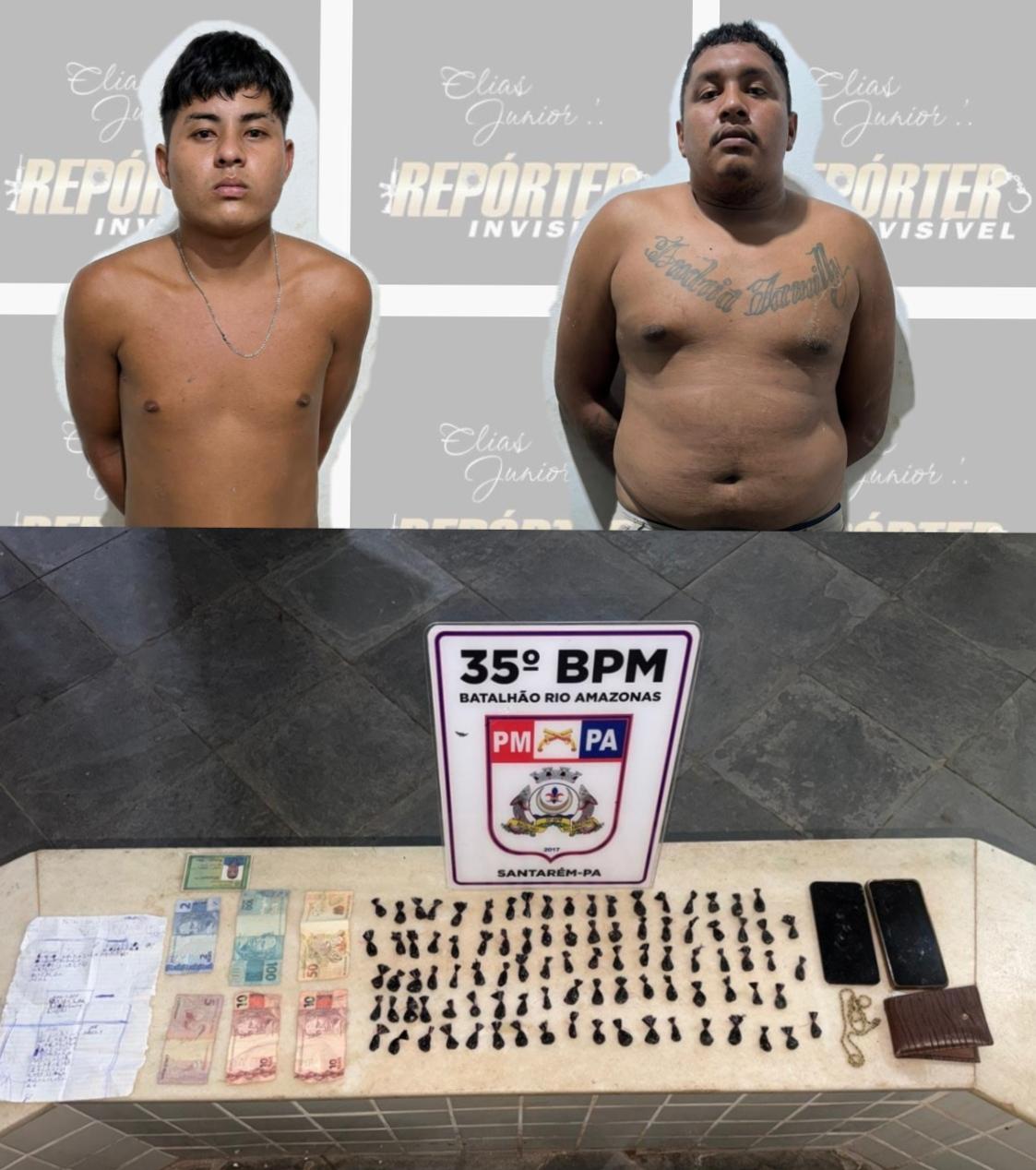 MACARRÃO CAI COM DROGAS APÓS CAMPANA DA PM EM SANTARÉM