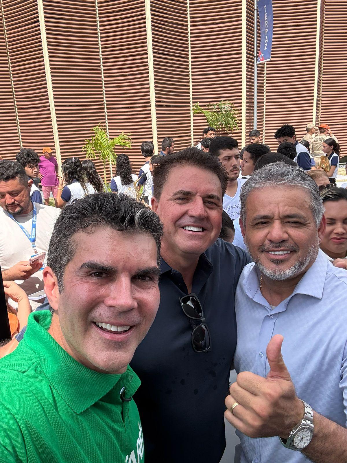Vilson Gonçalves,  liderança política absoluta no município de Aveiro em Santarém na inauguração da USINA DA PAZ em Santarém