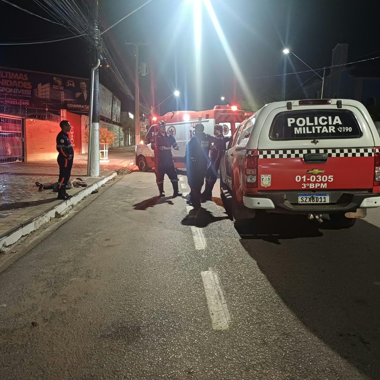 Homem morto na madrugada 