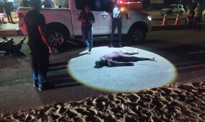 Acidente fatal na Avenida Cuiaba bairro da Matinha 