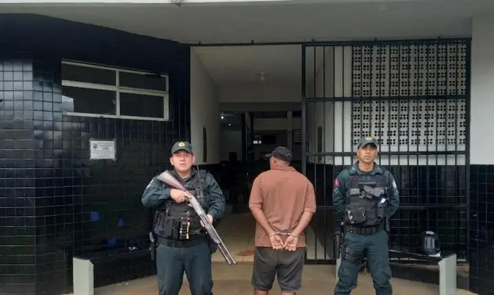 Em Altamira homem preso pela PM por força de mandado de prisão 