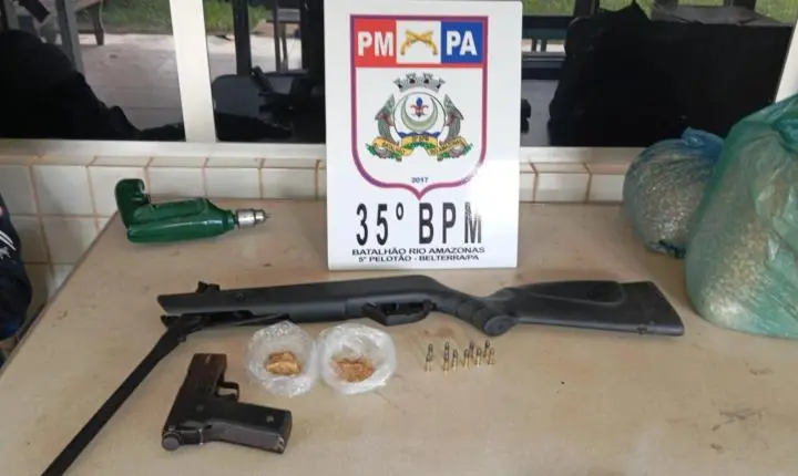 Homem preso pela PM em Belterra 