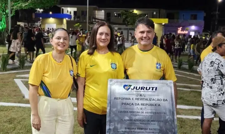 Isaías Batista Neto acompanha entrega da nova Praça da República em Juruti