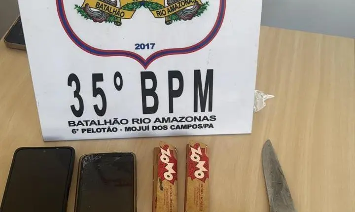 Mais um elemento preso por suspeita de tráfico de drogas pelo 35º BPM 