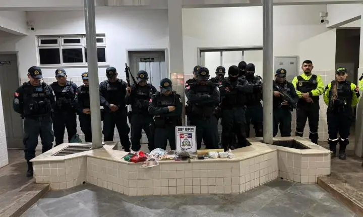 Mais uma ação fulminante do 35º BPM com  resultado de prisão e apreensão de entorpecentes 