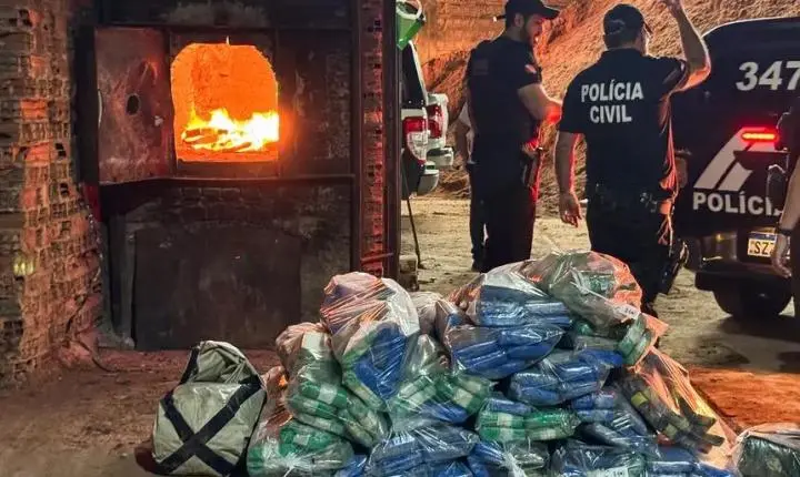 Polícia Civil do Pará incinera mais de uma tonelada de drogas em Castanhal