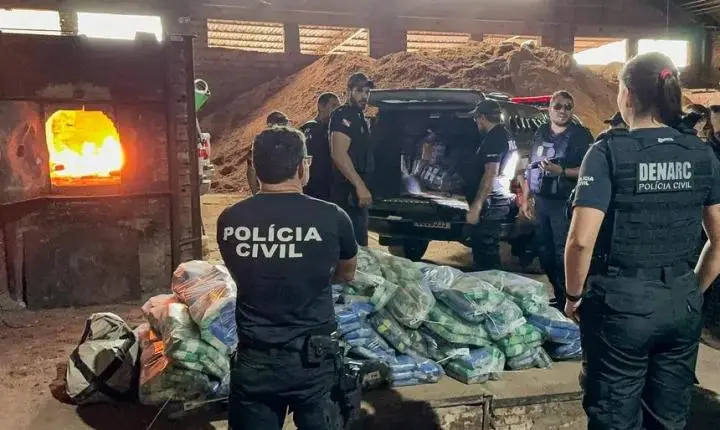 Polícia Civil do Pará incinera mais de uma tonelada de drogas em Castanhal