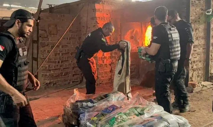 Polícia Civil do Pará incinera mais de uma tonelada de drogas em Castanhal