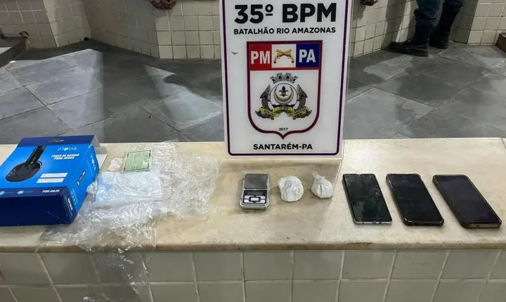 Preso por tráfico pelo Recobrimento do 35º BPM 