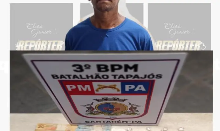 Preso traficando no trenzinho da Orla de Santarém 