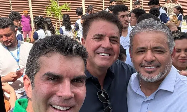 Vilson Gonçalves,  liderança política absoluta no município de Aveiro em Santarém na inauguração da USINA DA PAZ em Santarém